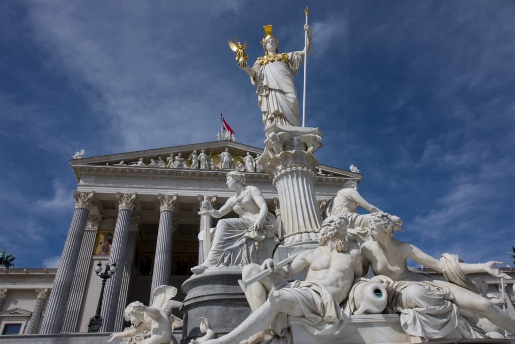 The Austrian Parliament Building.