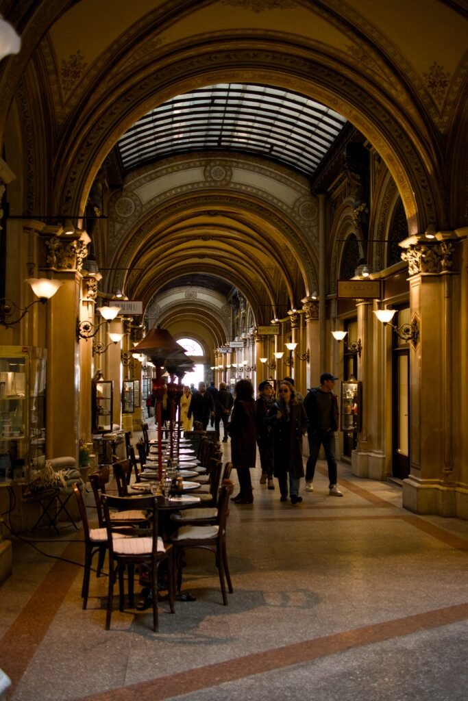Ornate covered thoroughfare in Vienna