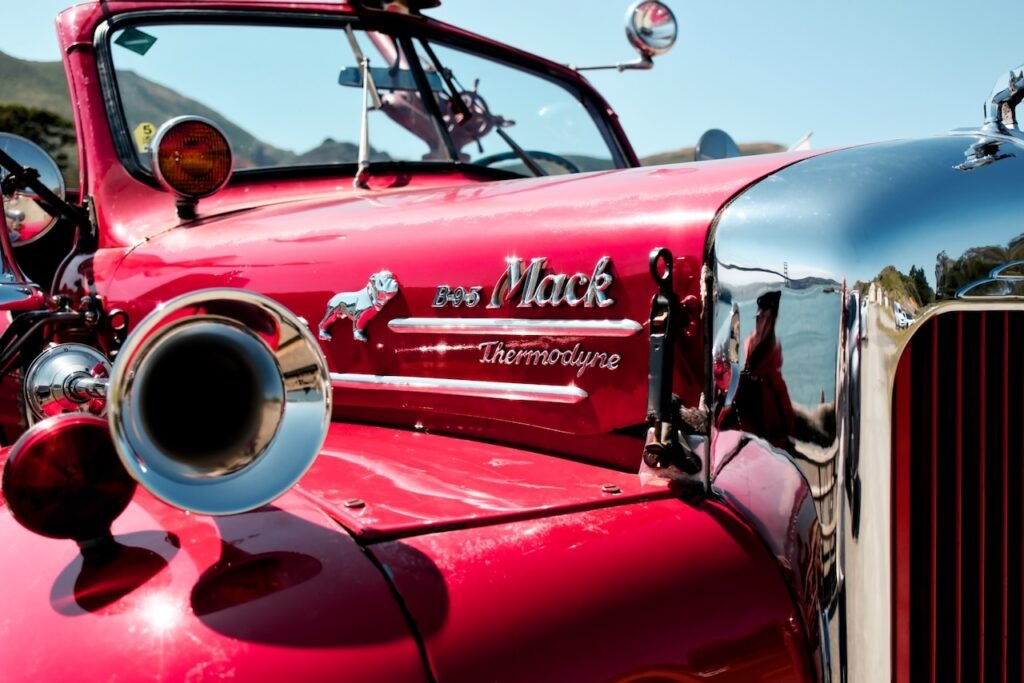 A Mack fire engine