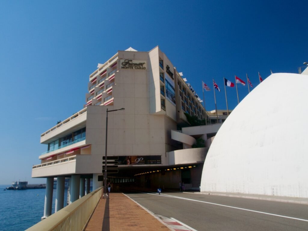 The road tunnel under the Fairmont Hotel, Monaco