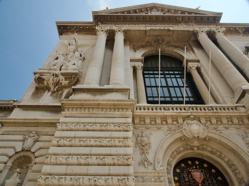 The front of the Jacque Cousteau Oceanographic Museum