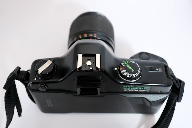 Yashica 108 Multi Program 35mm film camera - top view