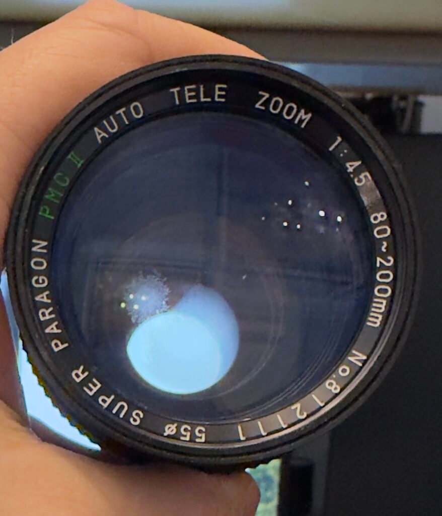 Lens with fungus